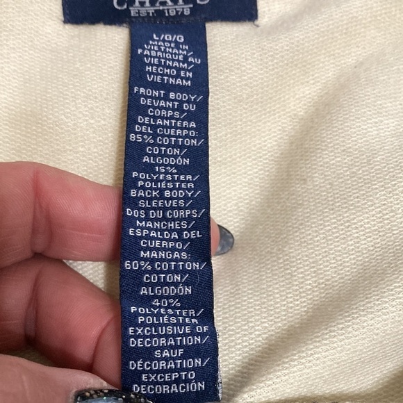 Chaps sweatshirt size L - Picture 4 of 8